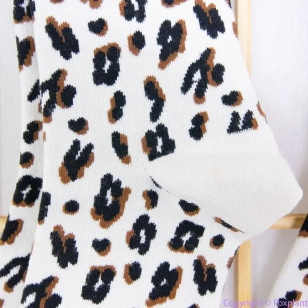 Two pairs:NEW Madewell Animal Trouser Socks,‎ color: antique cream